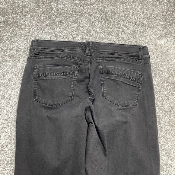 Democracy AB Technology Skinny Denim Jeans Womens 10 Black Mid Rise Casual 34x27 - Picture 4 of 12